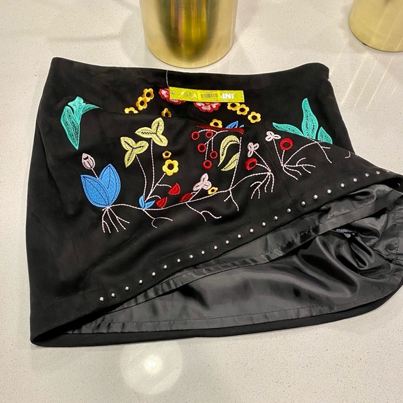 Gianna Bini Black Suede Mini Skirt - Bree Skirt 🖤NWT - Picture 10 of 13